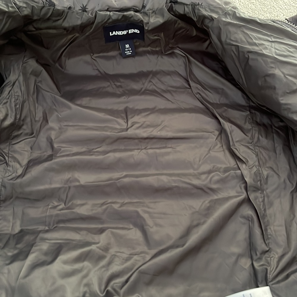 Lands End grey puffer jacket - Picture 12 of 12